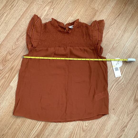 Nanette Lepore Orange Coordinate Top Wide Leg Crop Pant Set Size M NWT - Picture 12 of 16